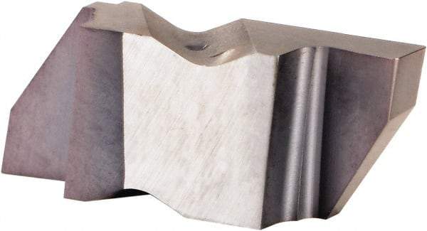 Kennametal - 3110NG Grade KCU25, 2.79mm Cutting Width Carbide Grooving Insert - 3.81mm Max Depth of Cut, Right Hand, 0.32mm Corner Radius, AlTiN Finish - USA Tool & Supply