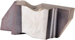 Kennametal - 3110NG Grade KCU25, 2.79mm Cutting Width Carbide Grooving Insert - 3.81mm Max Depth of Cut, Right Hand, 0.32mm Corner Radius, AlTiN Finish - USA Tool & Supply