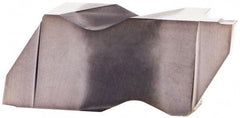 Kennametal - 3062NG K Grade KCU10, 1.58mm Cutting Width Carbide Grooving Insert - 2.39mm Max Depth of Cut, Left Hand, 0.19mm Corner Radius, AlTiN Finish - USA Tool & Supply