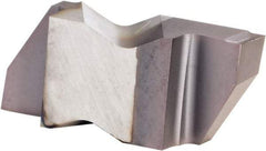Kennametal - 3M325NG K Grade KCU25, 3.25mm Cutting Width Carbide Grooving Insert - 3.81mm Max Depth of Cut, Right Hand, 0.19mm Corner Radius, AlTiN Finish - USA Tool & Supply