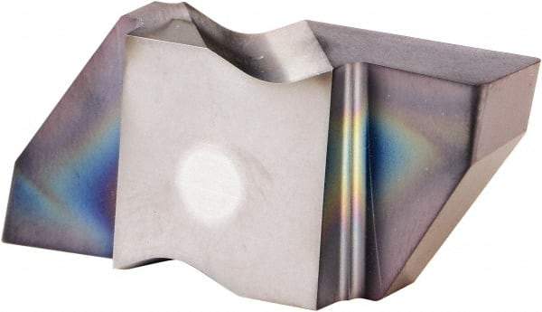 Kennametal - 5312NG Grade KCU25, 7.93mm Cutting Width Carbide Grooving Insert - 9.53mm Max Depth of Cut, Right Hand, 0.83mm Corner Radius, AlTiN Finish - USA Tool & Supply