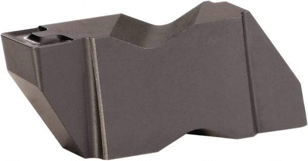 Kennametal - 3062NG K Grade KC9320, 1.58mm Cutting Width Carbide Grooving Insert - 2.39mm Max Depth of Cut, Left Hand, 0.19mm Corner Radius, TiCN/Al2O3 Finish - USA Tool & Supply
