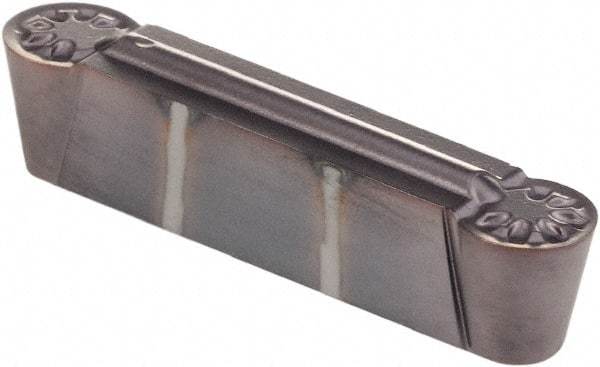 Kennametal - 0500R GUP Grade KCU25, 5mm Cutting Width Carbide Grooving Insert - Neutral, 2.49mm Corner Radius, AlTiN Finish - USA Tool & Supply