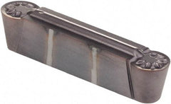 Kennametal - 0500R GUP Grade KCU25, 5mm Cutting Width Carbide Grooving Insert - Neutral, 2.49mm Corner Radius, AlTiN Finish - USA Tool & Supply