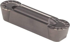 Kennametal - 0805G GMN Grade KCP25, 8.05mm Cutting Width Carbide Grooving Insert - 6.5mm Max Depth of Cut, Neutral, 4.03mm Corner Radius, TiCN/Al2O3 Finish - USA Tool & Supply