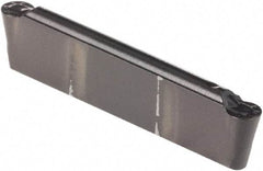 Kennametal - 0405A4 GMN Grade KCU25, 0.1594" Cutting Width Carbide Grooving Insert - 0.1339" Max Depth of Cut, Neutral, 0.0797" Corner Radius, AlTiN Finish - USA Tool & Supply