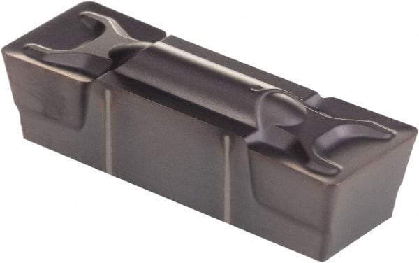 Kennametal - 1005G GMN Grade KCP25, 10.05mm Cutting Width Carbide Grooving Insert - 8.1mm Max Depth of Cut, Neutral, 0.79mm Corner Radius, TiCN/Al2O3 Finish - USA Tool & Supply