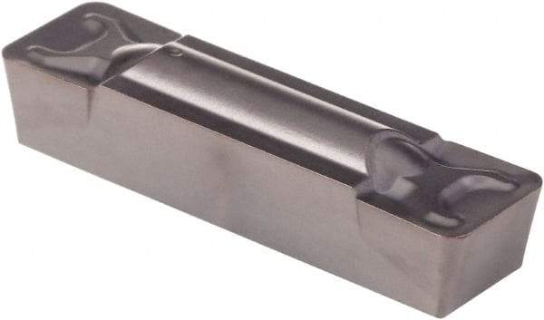 Kennametal - 0805G GMN Grade KCU25, 8.05mm Cutting Width Carbide Grooving Insert - 6.4mm Max Depth of Cut, Neutral, 1.19mm Corner Radius, AlTiN Finish - USA Tool & Supply