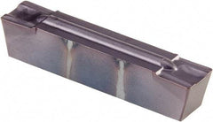 Kennametal - 0505G GMP Grade KCU10, 5.05mm Cutting Width Carbide Grooving Insert - 4.19mm Max Depth of Cut, Neutral, 0.41mm Corner Radius, AlTiN Finish - USA Tool & Supply