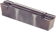 Kennametal - 0405G GMP Grade KCU25, 4.05mm Cutting Width Carbide Grooving Insert - 3.51mm Max Depth of Cut, Neutral, 0.79mm Corner Radius, AlTiN Finish - USA Tool & Supply