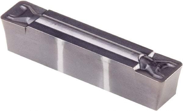 Kennametal - 0505G GMN Grade KCU25, 5.05mm Cutting Width Carbide Grooving Insert - 4.19mm Max Depth of Cut, Neutral, 0.79mm Corner Radius, AlTiN Finish - USA Tool & Supply