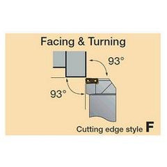 TLFNR2525M16 - Turning Toolholder - USA Tool & Supply