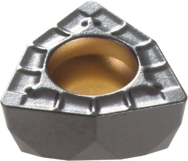 Kennametal - DFT030304 MD Grade KCU25 Carbide Indexable Drill Insert - AlTiN Finish, Trigon, 6mm Inscribed Circle - USA Tool & Supply