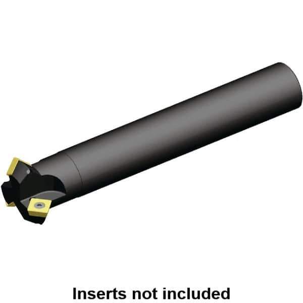 Kennametal - 45° Lead Angle, 22.16mm Max Cut Diam, 10mm Min Cut Diam, 5.85mm Max Depth of Cut, Indexable Chamfer and Angle End Mill - 1 Insert, SDCW 090308 Insert Style, 82.7mm Overall Length, Straight Shank - USA Tool & Supply