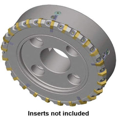 Kennametal - 88.7mm Cut Diam, 27mm Arbor Hole, 8mm Max Depth of Cut, 30° Indexable Chamfer & Angle Face Mill - 8 Inserts, HNG. 0905... Insert, Right Hand Cut, 8 Flutes, Series HexaCut - USA Tool & Supply