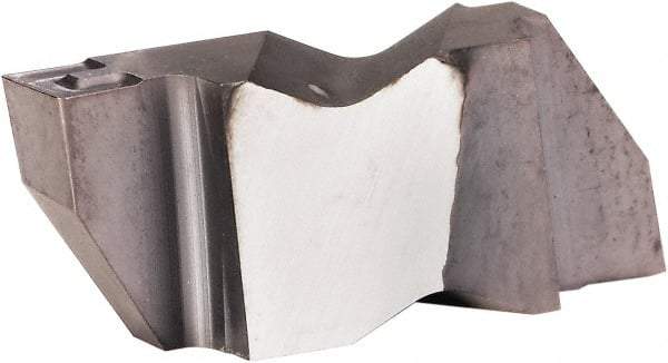 Kennametal - 3M350NG K Grade KCU25, 3.5mm Cutting Width Carbide Grooving Insert - 3.81mm Max Depth of Cut, Left Hand, 0.32mm Corner Radius, AlTiN Finish - USA Tool & Supply