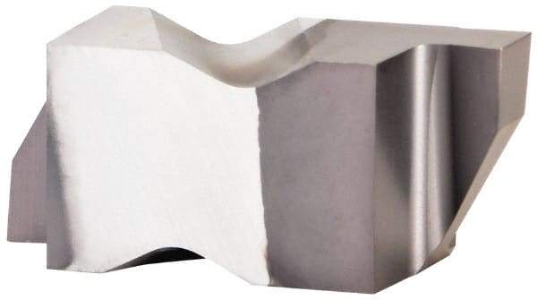 Kennametal - 3088NG Grade KCU10, 2.24mm Cutting Width Carbide Grooving Insert - 2.39mm Max Depth of Cut, Right Hand, 0.19mm Corner Radius, AlTiN Finish - USA Tool & Supply