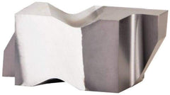 Kennametal - 3088NG Grade KCU10, 2.24mm Cutting Width Carbide Grooving Insert - 2.39mm Max Depth of Cut, Right Hand, 0.19mm Corner Radius, AlTiN Finish - USA Tool & Supply