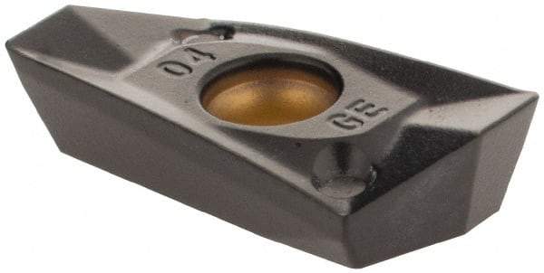Kennametal - EP1404 Grade KCPK30 Carbide Milling Insert - TiN/TiCN/Al2O3 Finish, 0.1751" Thick, 1/64" Corner Radius - USA Tool & Supply