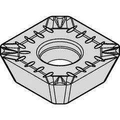 Kennametal - SEKT443 GP2 Grade KCPM40 Carbide Milling Insert - AlCrTiN Finish, 3/16" Thick, 14mm Inscribed Circle, 1mm Corner Radius - USA Tool & Supply