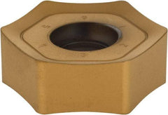 Kennametal - HNPJ755 Grade KC725M Carbide Milling Insert - TiN/TiCN/TiN Finish, 0.2963" Thick, 7/8" Inscribed Circle, 2mm Corner Radius - USA Tool & Supply