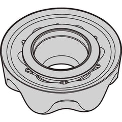 Kennametal - RCGX2006M0 LF Grade KCSM30 Carbide Milling Insert - TiAlN Finish, 1/4" Thick, 20mm Inscribed Circle - USA Tool & Supply
