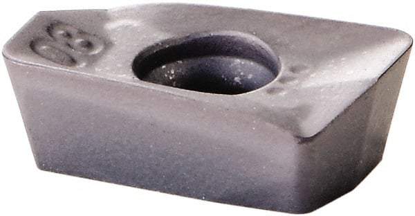 Kennametal - EP0708 GE Grade KC522M Carbide Milling Insert - AlTiN Finish, 0.1102" Thick, 1/32" Corner Radius - USA Tool & Supply