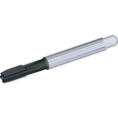 Kennametal - M14x1.50 Metric Fine 6HX 5 Flute TiAlN Finish Solid Carbide Straight Flute Machine Tap - Plug, Right Hand Thread, 110mm OAL, 24mm Thread Length, Oversize - Exact Industrial Supply