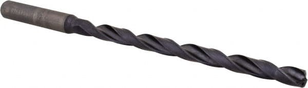 Kennametal - Letter E (1/4") 135° 2-Flute Solid Carbide Extra Length Drill Bit - USA Tool & Supply