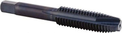 Kennametal - 1/2-13 UNC, 3 Flute, Nitride/Oxide Finish, High Speed Steel Spiral Point Tap - Bottoming Chamfer, Right Hand Thread, 85.85mm OAL, 42.06mm Thread Length, 9.32mm Shank Diam, 3B Class of Fit, Series KHSST - Exact Industrial Supply