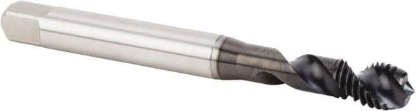 Kennametal - M10x1.50 Metric 2 Flute 6H Plug Spiral Flute Tap - High Speed Steel, Diamond-Like Carbon (DLC) Finish, 100mm OAL, Right Hand Flute, Right Hand Thread, Series T680 - USA Tool & Supply