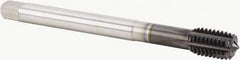Kennametal - M12x1.75 Metric Coarse 6HX Modified Bottoming Thread Forming Tap - Powdered Metal High Speed Steel, Diamond-Like Carbon (DLC) Finish, 110mm OAL, Right Hand Thread, Series T622 - USA Tool & Supply