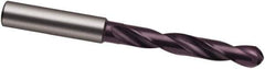 Guhring - 6.2mm Solid Carbide Jobber Drill - FIREX Finish, Right Hand Cut, Spiral Flute, 91mm OAL, Special Type Point - USA Tool & Supply