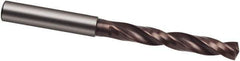 Guhring - 6.3mm 140° Solid Carbide Jobber Drill - nano-SI Finish, Right Hand Cut, Spiral Flute, 91mm OAL, HF Point - USA Tool & Supply