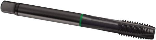 Guhring - 7/16-14 UNC, 3 Flute, Oxide Finish, Cobalt Spiral Point Tap - Plug Chamfer, Right Hand Thread, 100mm OAL, 2B Class of Fit, Series 2883 - Exact Industrial Supply