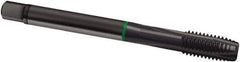 Guhring - M18x1.50 Metric Fine, 4 Flute, Oxide Finish, Cobalt Spiral Point Tap - Plug Chamfer, Right Hand Thread, 110mm OAL, 6H Class of Fit, Series 2879 - Exact Industrial Supply