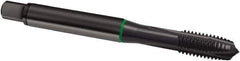 Guhring - M10x1.50 Metric, 3 Flute, Oxide Finish, Cobalt Spiral Point Tap - Plug Chamfer, Right Hand Thread, 100mm OAL, 6H Class of Fit, Series 2876 - Exact Industrial Supply