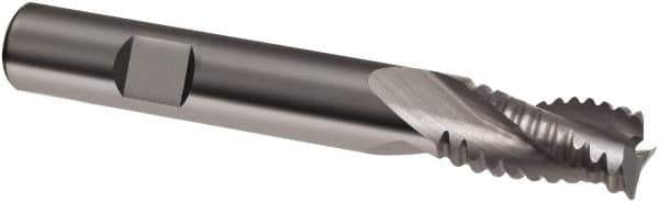 Guhring - 8mm, 19mm LOC, 8mm Shank Diam, 63mm OAL, 3 Flute, Solid Carbide Square End Mill - Single End, Uncoated, Spiral Flute, 30° Helix, Right Hand Cut, Right Hand Flute, Series 3127 - USA Tool & Supply