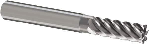 Guhring - 16mm, 32mm LOC, 16mm Shank Diam, 92mm OAL, 6 Flute, Solid Carbide Square End Mill - Single End, Uncoated, Spiral Flute, 45° Helix, Right Hand Cut, Right Hand Flute, Series 3112 - USA Tool & Supply