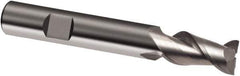 Guhring - 12mm, 22mm LOC, 12mm Shank Diam, 83mm OAL, 2 Flute, Solid Carbide Square End Mill - Single End, Uncoated, Spiral Flute, 45° Helix, Right Hand Cut, Right Hand Flute, Series 3059 - USA Tool & Supply