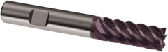 Guhring - 8mm, 19mm LOC, 8mm Shank Diam, 63mm OAL, 6 Flute, Solid Carbide Square End Mill - Single End, FIREX Finish, Spiral Flute, 45° Helix, Right Hand Cut, Right Hand Flute, Series 3047 - USA Tool & Supply