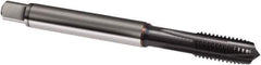 Guhring - 3/8-16 UNC, 4 Flute, TiCN Finish, Powdered Metal Spiral Point Tap - Plug Chamfer, Right Hand Thread, 100mm OAL, 2B Class of Fit, Series 2905 - Exact Industrial Supply