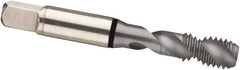 Guhring - M16x2.00 Metric 3 Flute 6H Modified Bottoming Spiral Flute Tap - Cobalt, MolyGlide Finish, 3.811" OAL, Right Hand Flute, Right Hand Thread, D6/D7, Series 3969 - USA Tool & Supply