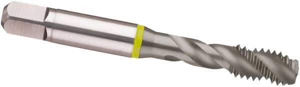 Guhring - 9/16-18 UNF 3 Flute 2B Modified Bottoming Spiral Flute Tap - Cobalt, MolyGlide Finish, 3.591" OAL, Right Hand Flute, Right Hand Thread, H4/H5, Series 3965 - USA Tool & Supply