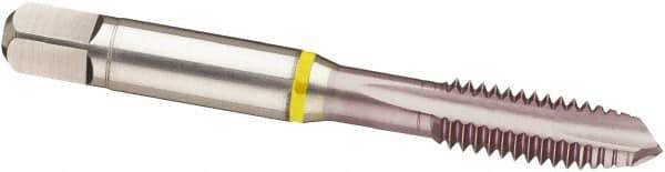 Guhring - 9/16-18 UNF, 3 Flute, MolyGlide Finish, Cobalt Spiral Point Tap - Plug Chamfer, Right Hand Thread, 3.591" OAL, 2B Class of Fit, Series 3962 - Exact Industrial Supply