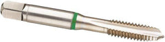 Guhring - #2-56 UNC, 3 Flute, Bright Finish, Cobalt Spiral Point Tap - Plug Chamfer, Right Hand Thread, 1-3/4" OAL, 2B Class of Fit, Series 3913 - Exact Industrial Supply