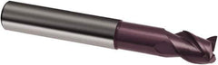 Guhring - 16mm, 16mm LOC, 16mm Shank Diam, 92mm OAL, 3 Flute, Solid Carbide Square End Mill - Single End, FIREX Finish, Spiral Flute, 41/43/45° Helix, Centercutting, Right Hand Cut, Right Hand Flute, Series 3893 - USA Tool & Supply