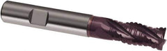 Guhring - 12mm, 26mm LOC, 12mm Shank Diam, 83mm OAL, 4 Flute, Solid Carbide Square End Mill - Single End, FIREX Finish, Spiral Flute, 30° Helix, Right Hand Cut, Right Hand Flute, Series 3888 - USA Tool & Supply