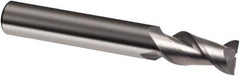 Guhring - 1/2", 2" LOC, 1/2" Shank Diam, 4-1/2" OAL, 2 Flute, Solid Carbide Square End Mill - Single End, Super-A Finish, Spiral Flute, 45° Helix, Right Hand Cut, Right Hand Flute, Series 3875 - USA Tool & Supply