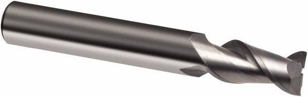 Guhring - 1", 1-1/2" LOC, 1" Shank Diam, 4" OAL, 2 Flute, Solid Carbide Square End Mill - Single End, Super-A Finish, Spiral Flute, 45° Helix, Right Hand Cut, Right Hand Flute, Series 3874 - USA Tool & Supply
